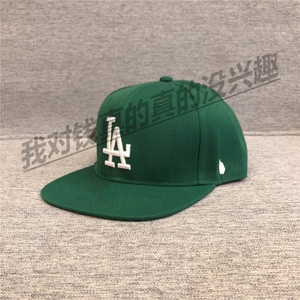 2023新绿色帽子街潮嘻哈棒球帽休闲时尚硬顶平沿帽户外防晒遮阳帽