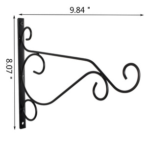 鸟笼挂钩庭院吊灯金属壁挂钩铁艺墙上花篮吊钩阳台植物悬挂支架