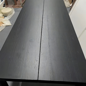 白蜡木炭化大板桌面吧台茶桌松木原木黑色餐桌板榆木实木板定制