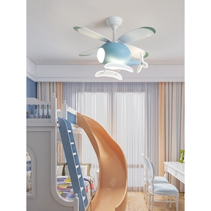 飞利浦生活儿童房灯卡通卧室风扇灯创意个性飞机灯简约现代男孩女