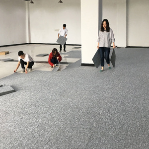 办公室地毯满铺商用方块拼接水泥地直接铺大面积地垫地毯式地板砖