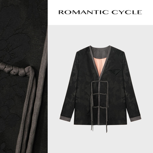ROMANTIC CYCLE 新款设计师女装新中式国风时尚外套百搭舒适上衣