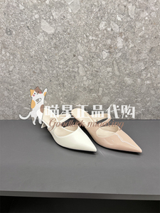 CHARLES&KEITH2024新款小CK1-61720118简约尖头袢带异型根穆勒鞋