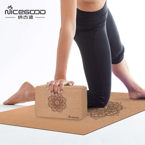 纳古迪高密度橡木瑜珈初学舞蹈压腿练功专用瑜伽砖软木无味瑜伽砖