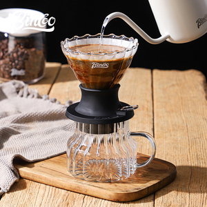 bincoo手冲咖啡壶套装聪明杯分享壶咖啡豆研磨器具全套手磨咖啡机