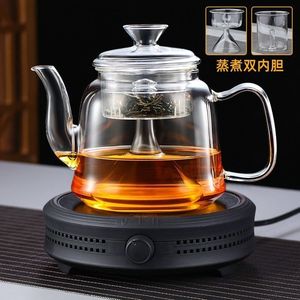 新品6ILY悦龙门电陶炉煮茶壶白茶耐高温玻璃蒸茶器全自动家用烧品
