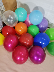 100个装加厚防爆10寸气球亚光绿色金属 纯色黑色金色乳胶橙色汽球