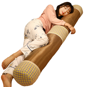 夏季清凉圆柱抱枕床头靠垫长条枕凉席床上长型枕头抱着睡觉女夹腿