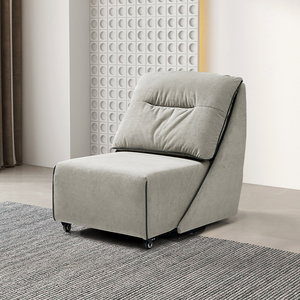 单人沙发多功能布艺沙发可转动可伸缩小户型客厅北欧现代简约椅子