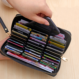 2024新款钱包男女通用长款防消磁大容量卡包多卡位拉链手包钱夹