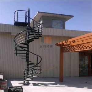旋转楼梯二层复式户外钢架阳台家用螺旋庭院现代公寓夹层跃层定制