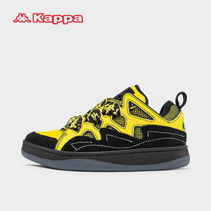 Kappa卡帕板鞋男鞋黑色2024春季新款休闲鞋运动鞋女鞋百搭跑步鞋
