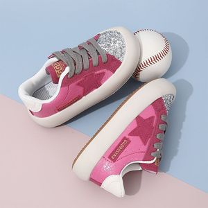 巴­拉巴­拉韩版儿童星星板鞋2024春季新款男女童低帮休闲鞋美拉德