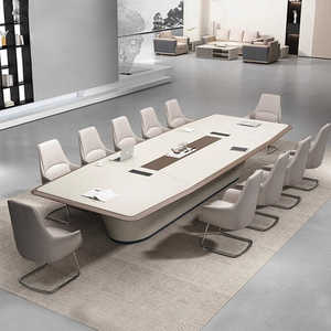 烤漆会议桌简约现代创意培训时尚高档长桌洽谈桌椅组合大型长条桌