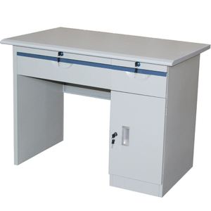 95/80厘米收银桌小书桌办公桌小户型专用钢制办公电脑桌铁皮桌子
