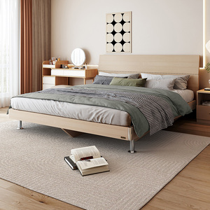 全友家私单人板式床双人床架1.5m现代简约主卧室家具大床
