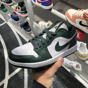 Air Jordan 1 AJ1耐克男鞋女鞋白绿低帮复古篮球鞋DC0774-113