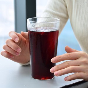 薄款精致V型杯高硼硅玻璃杯水杯大容量耐热咖啡饮品拍照杯子620ml