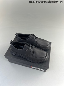 ECCO/爱步男鞋 秋季商务正装休闲皮鞋男士黑色英伦鞋软底低帮鞋