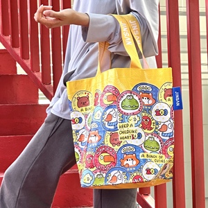 JINSAN《趣味动物园》礼品编织袋超市买菜购物袋塑料环保防水饭盒