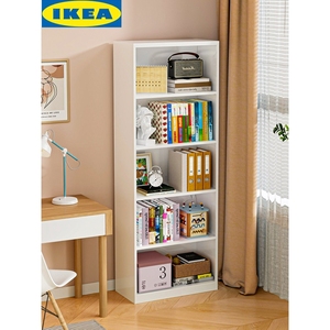 IKEA宜家钢制书架多层落地儿童铁艺书柜夹缝简易收纳柜客厅书房转