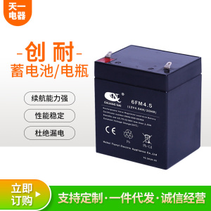 天一电器创耐赛克达铅酸蓄电池12V5/12V4.5Ah 童车UPS不间断电池