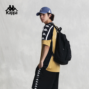 Kappa卡帕复古短袖2024新款男夏串标T恤休闲球衣半袖K0E32TD15