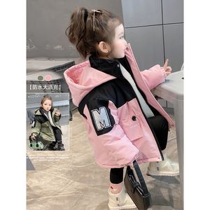 韩系女童棉衣派克服外套2023秋冬新款网红儿童洋气中小童加绒加厚
