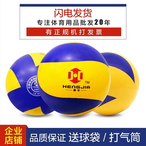 恒佳气排球两色国标桂标广西比赛训练专用标准耐用老人学生气排球