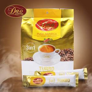 老挝进口dao刀牌速溶咖啡500g三合一原味袋装泰国码咖啡粉豆特产