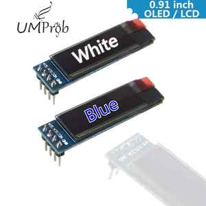091 Inch 128x32 IIC I2C White  Blue OLED LCD Display DIY M