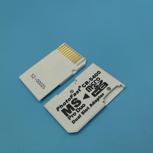 PSP3000转卡tf转ms卡套MicroSD转记忆棒双马甲CR5400支持双64G