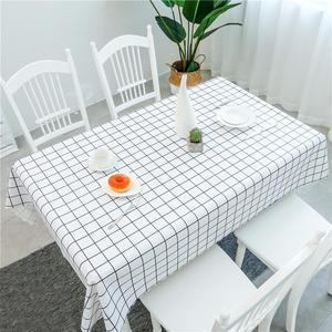 北欧田园PVC桌布 防水防油免洗长方形茶几垫麻将ins风餐桌布