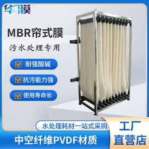 MBR膜污水处理组件PVDF材质帘式膜浸没式生物过滤中空纤维反应器