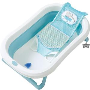 2021婴儿洗澡浴盆靠背躺椅易清洗浴板软胶架网床架防滑垫托盘排水