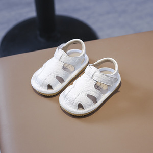 安阳童鞋夏季0-3岁宝宝婴儿鞋子透气镂空软胶底学步男童女童凉鞋