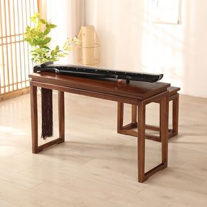 古琴专用桌新中式老榆木共鸣琴凳实木国学书法桌书桌现代简约桌子