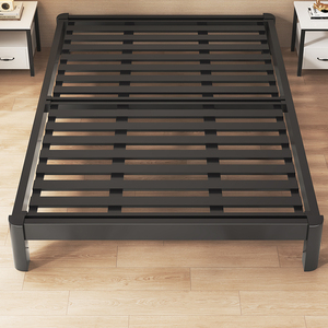 榻榻米排骨架铁艺床无床头可定制尺寸任意现代简约加厚加固铁架床