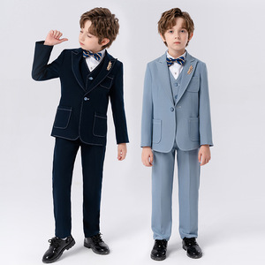 儿童西装男童绅士小西服马甲套装中小童摄影钢琴主持宴会表演礼服