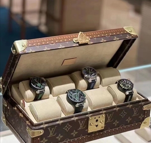 定制LV中古老花手表盒 8只装腕表收纳盒 珠宝首饰盒 八位手表木箱