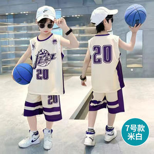 男童短袖套装儿童篮球服装男孩夏季训练服3到15岁中大童速干衣潮