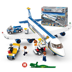 乐高儿童玩具积木飞机航空模型大型客机拼装男孩益智礼物机场