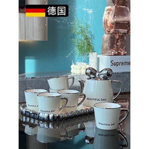 德国冷水壶套装家用客厅水杯具高级感陶瓷茶壶大容量凉水壶耐高温