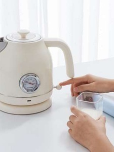 圈厨智能电热水壶家用便携大容量不锈钢复古烧水壶自动断电防干烧