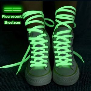 1 Pair Luminous Shoelaces Flat Sneakers  Shoe Laces Glow In