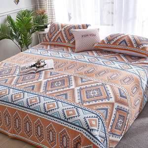 六层棉纱床罩床盖全棉加厚单件双人层纱布床单类纯棉盖毯铺床毯