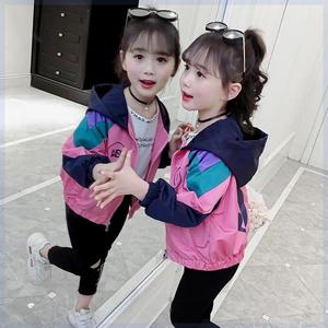 2019女童春秋新款外套儿童夹克中大童春季衣服韩版女学生时髦外衣