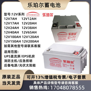 乐珀尔蓄电池LP/6-GFM-12V100A80A65A55A40A38A24A20A17A7A直流屏