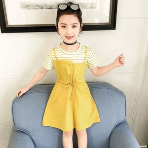女童2021新款网红中大儿童连衣裙夏装小女孩六岁超洋气韩版公主裙