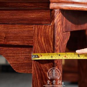 红木餐桌折圆桌可伸54584缩梨花木中式实木具小家户型叠品牌刺猬